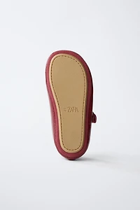 T-BAR PATENT BALLET FLATS