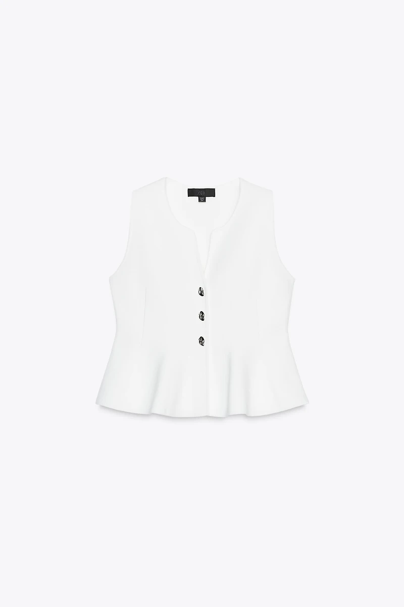 PEPLUM KNIT TOP