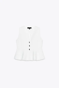 PEPLUM KNIT TOP