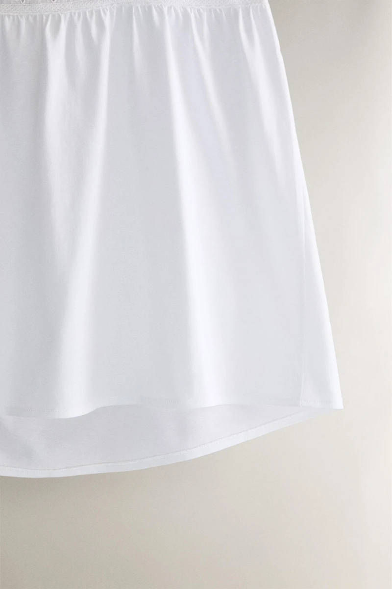 TOP COTON DENTELLE