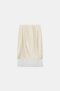 ZW COLLECTION COMBINATION MIDI SKIRT