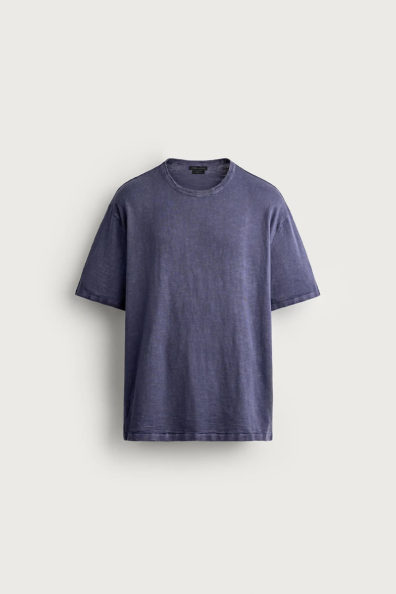 TEXTURED KNIT T-SHIRT