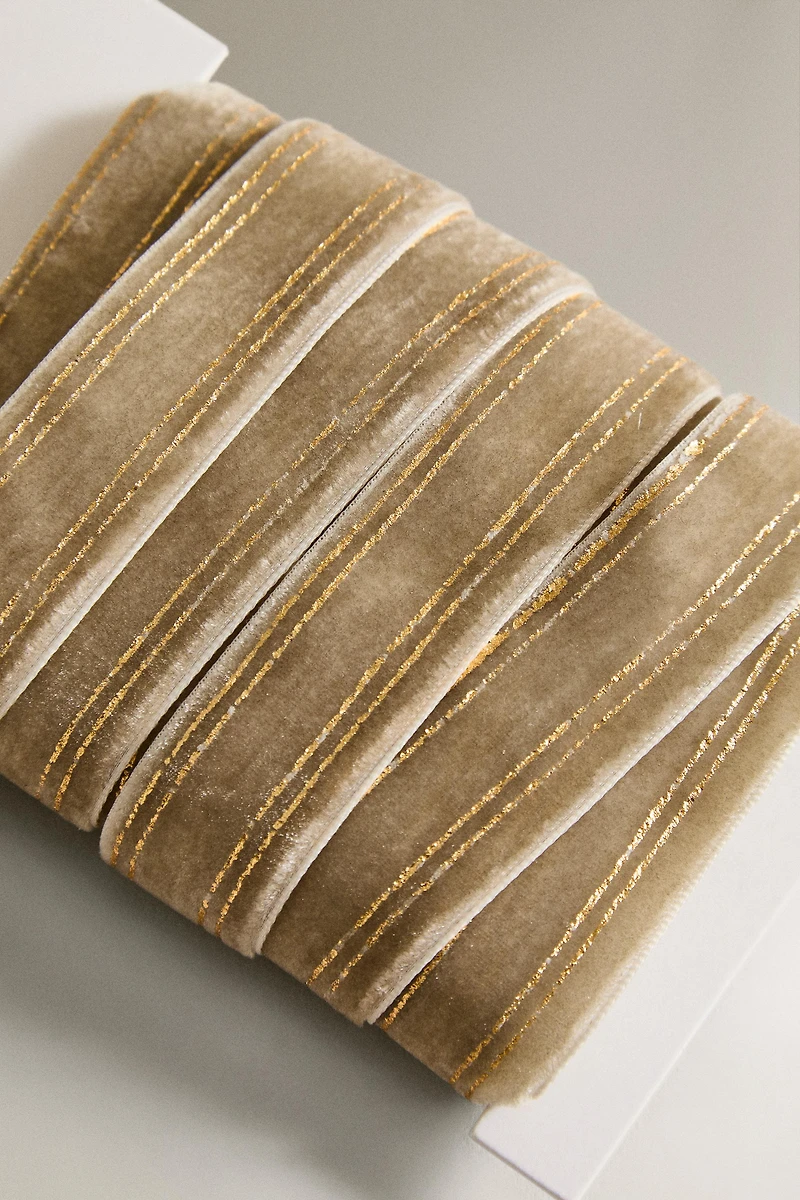 VELVET CHRISTMAS GIFT WRAPPING RIBBON