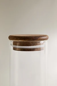 POT RANGEMENT CUISINE VERRE BOIS