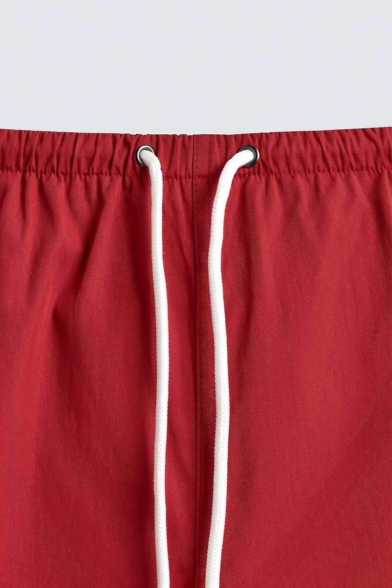 CONTRAST TRIM SHORTS