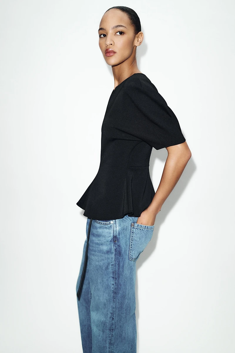 SOFT PEPLUM TOP