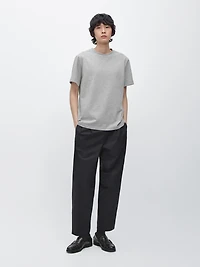 Short sleeve cotton melange T-shirt