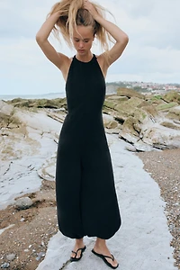 FLOWY LONG JUMPSUIT