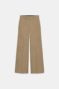 WOOL BLEND FRONT SEAM PANTS ZW COLLECTION