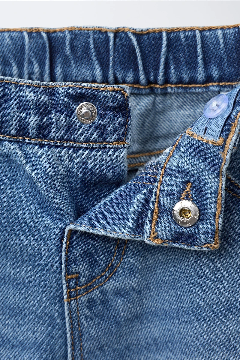 JUPE-CULOTTE EN JEAN DENTELLE