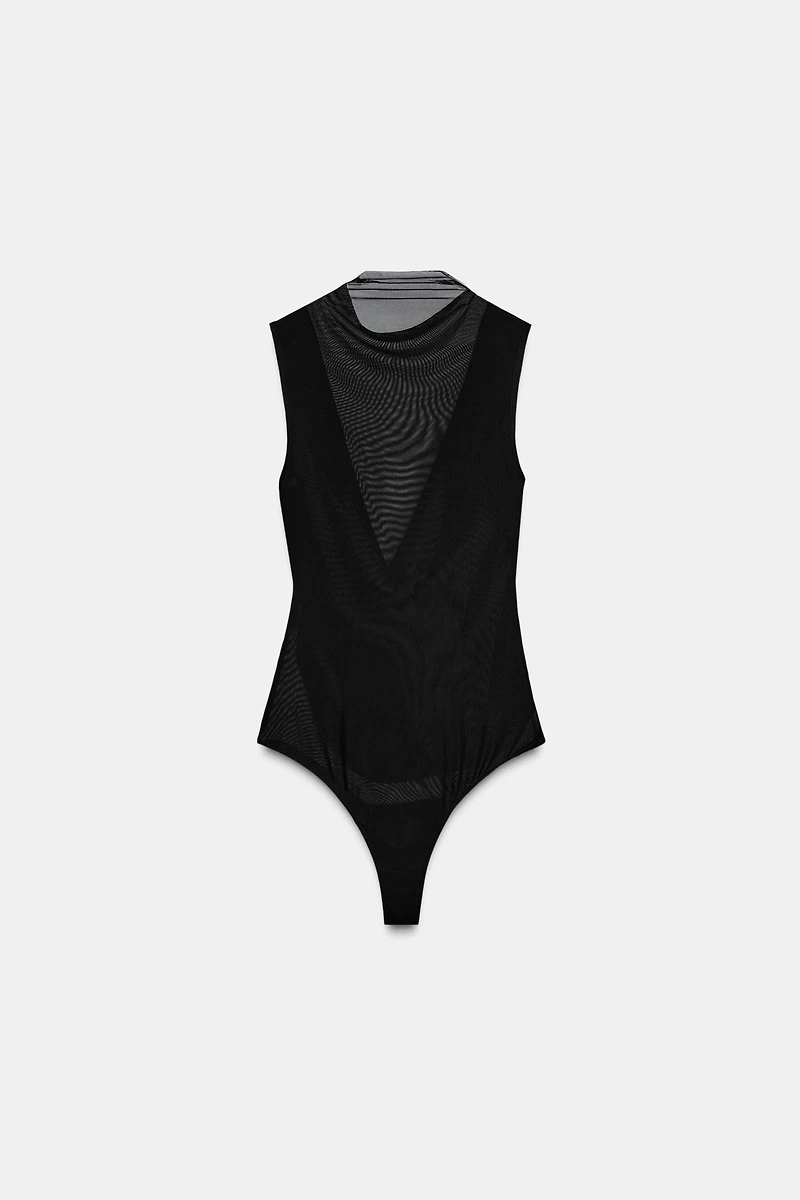 COMBINATION TULLE BODYSUIT
