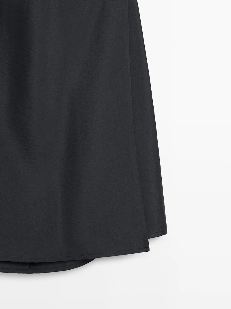 Midi dress with draped detail