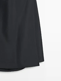 Midi dress with draped detail