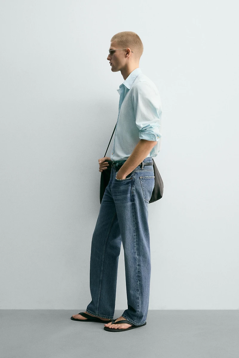 LIGHTWEIGHT COTTON DENIM SHIRT