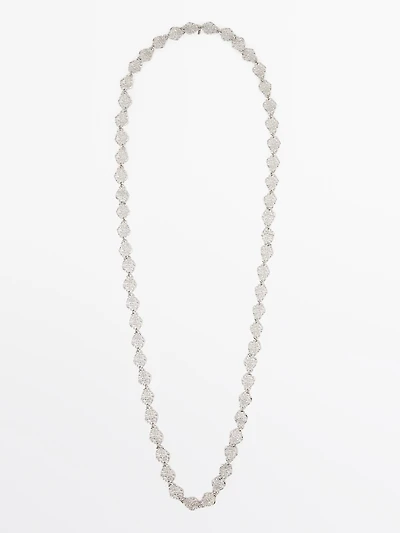 Long multiway lace necklace