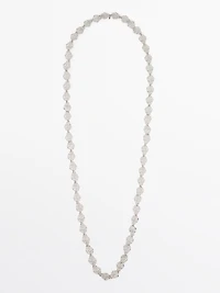 Long multiway lace necklace