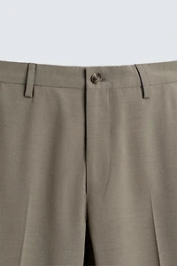 TEXTURED SUIT PANTS