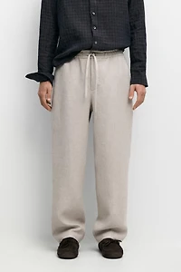 100% linen textured co-ord pants
