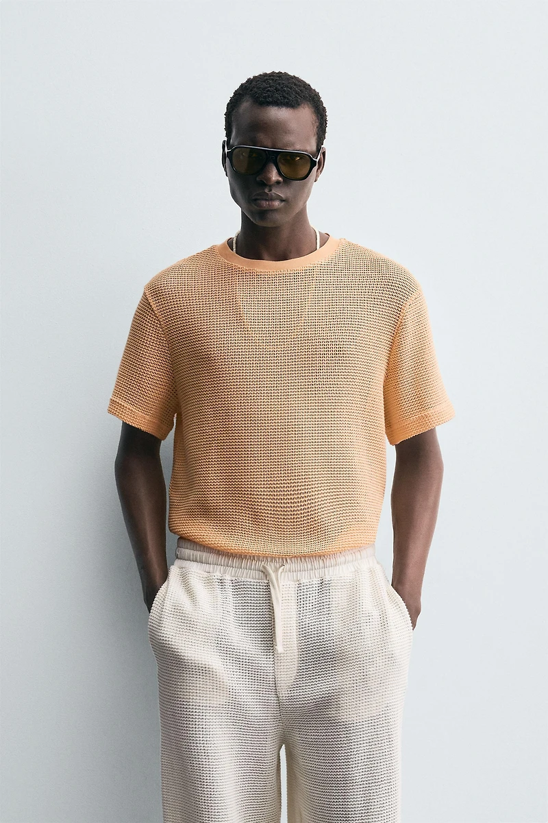 OPEN WEAVE T-SHIRT