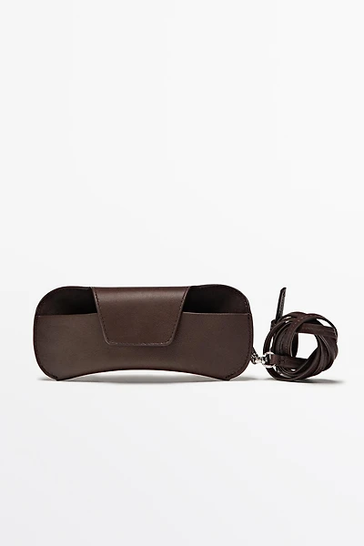 Nappa leather sunglasses case