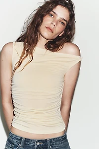 DRAPED ASYMMETRIC TOP