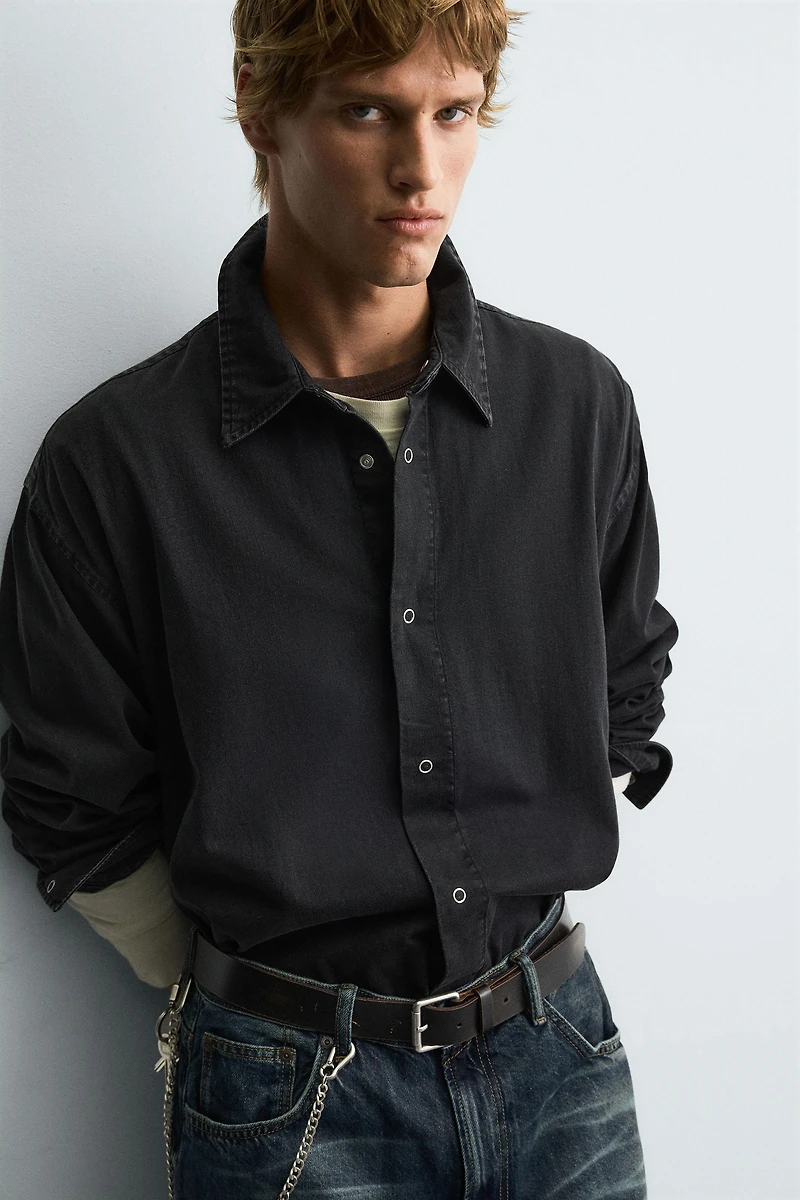 WASHED COTTON SHIRT