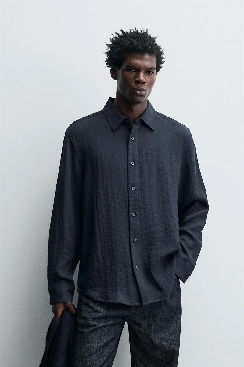 CHEMISE FLUIDE COUPE DÉCONTRACTÉE