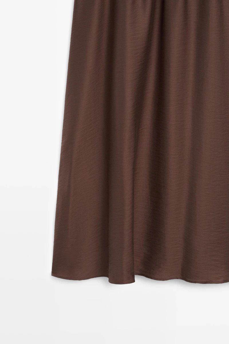 One-shoulder midi dress