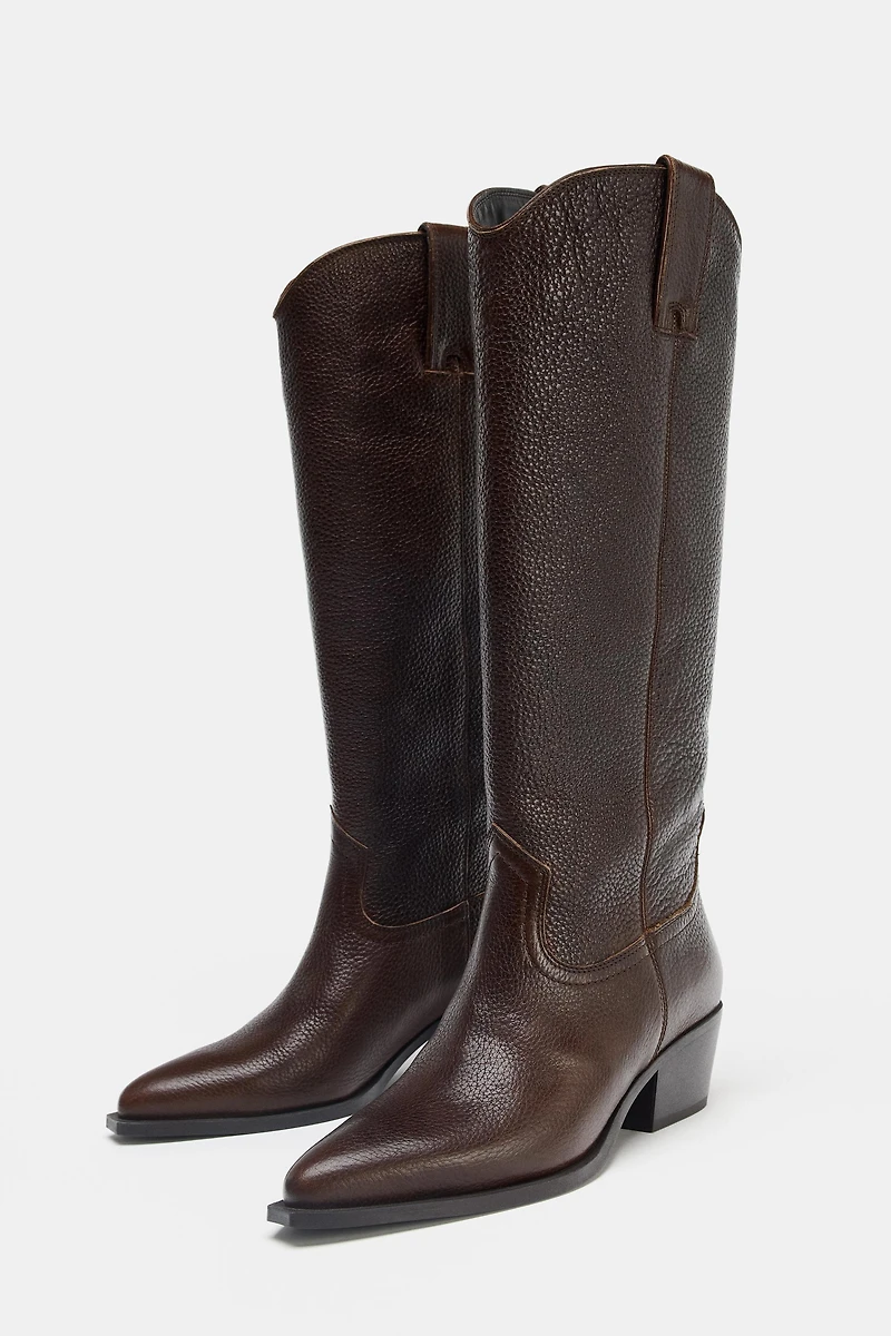 LEATHER HIGH BOOTS