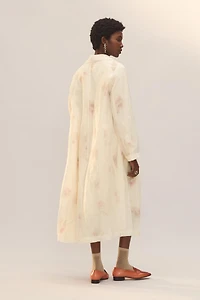 MANTEAU VESTE LONGUE SOIE IMPRIMÉ ÉDITION LIMITÉE
