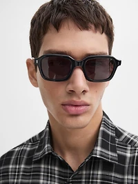 Cotton blend check shirt