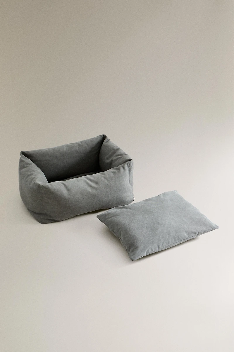 CANVAS COTTON PET BED