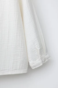 CHEMISE STRUCTURÉE À COL MAO