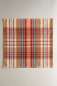 SET OF CHECK WAFFLE-KNIT KITCHEN TOWELS (SET OF 3)