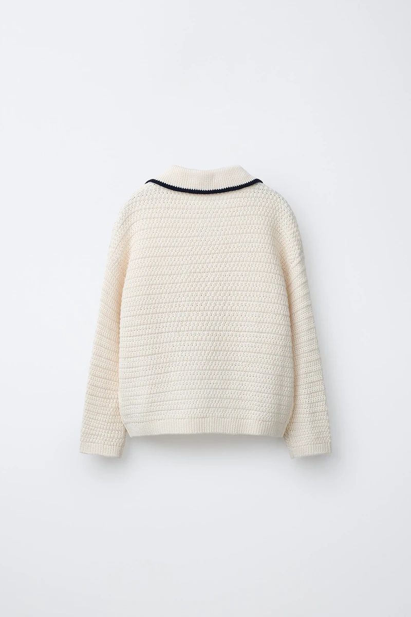 TEXTURED POLO JUMPER