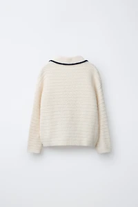 TEXTURED POLO JUMPER