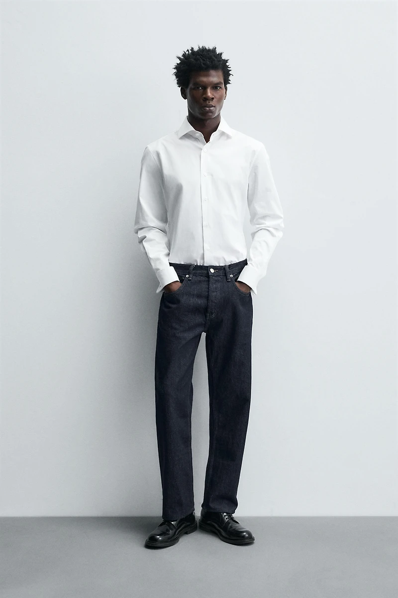 FRENCH CUFF TEXTURED SHIRT