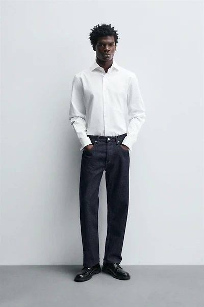 FRENCH CUFF TEXTURED SHIRT