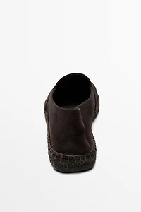 Leather espadrilles