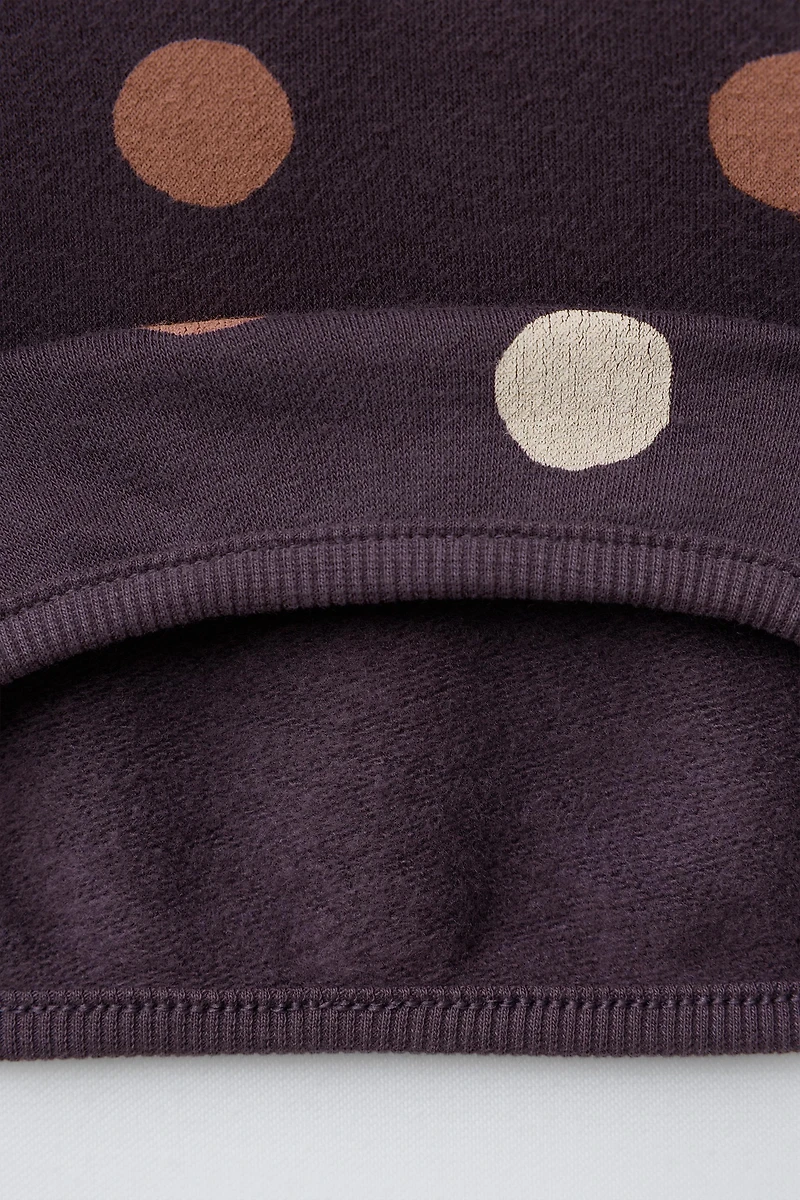 POLKA DOT SWEATSHIRT AND LEGGING SET
