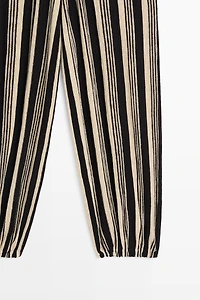 Striped sarouel co-ord pants