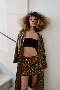 LONG SEQUIN KIMONO JACKET