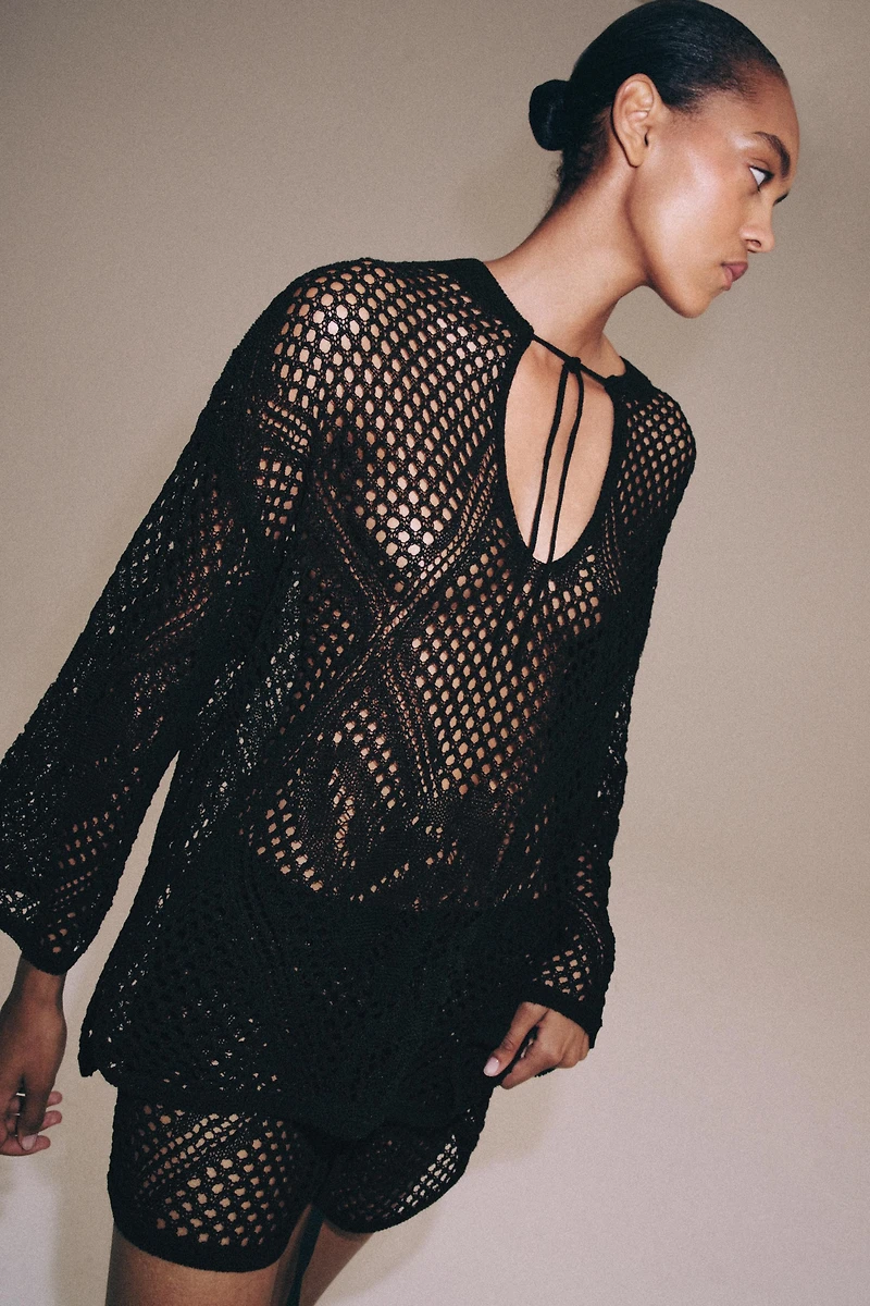 OPENWORK KNIT JUMPER