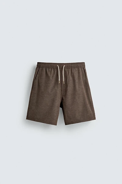 MAILLOT DE BAIN LONG TEXTURÉ