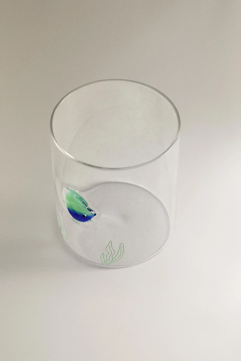 BOROSILICATE GLASS FISH TUMBLER