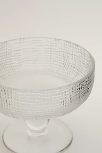 COUPE À DESSERT EN VERRE EN RELIEF