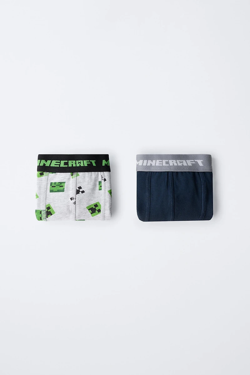 AGES 6-14 / TWO-PACK OF MINECRAFT © MOJANG AB. ™ BOXERS