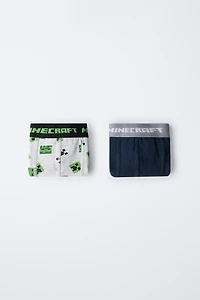 AGES 6-14 / TWO-PACK OF MINECRAFT © MOJANG AB. ™ BOXERS