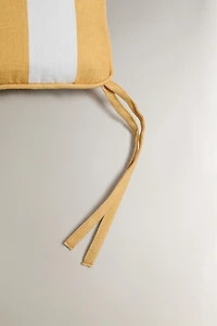 STRIPED CHAIR SEAT CUSHION