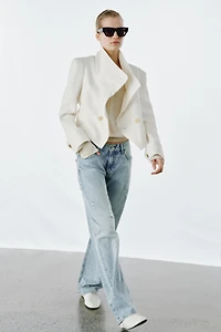 ZW COLLECTION RELAXED STRAIGHT LOW RISE JEANS